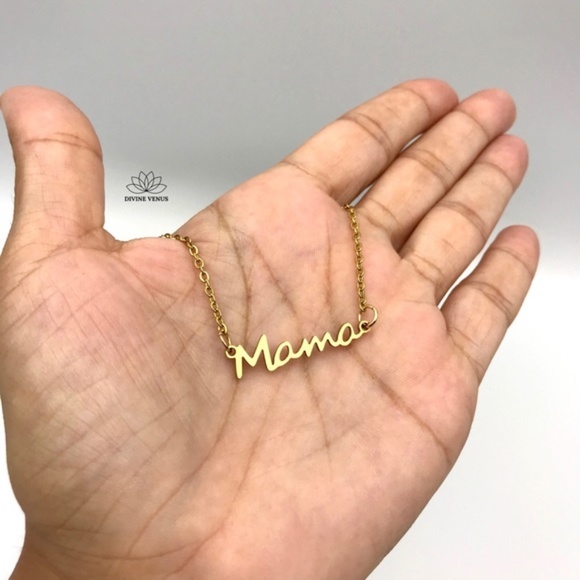 Mama Necklace | Stainless Steel | Handmade w/ Love - Picture 3 of 7